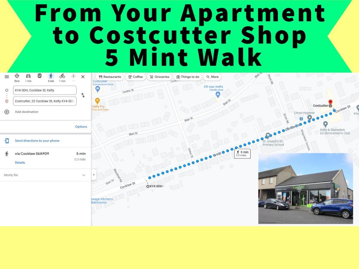 2 Bedrooms Entire Apartment Self Check In Kelty 외부 사진